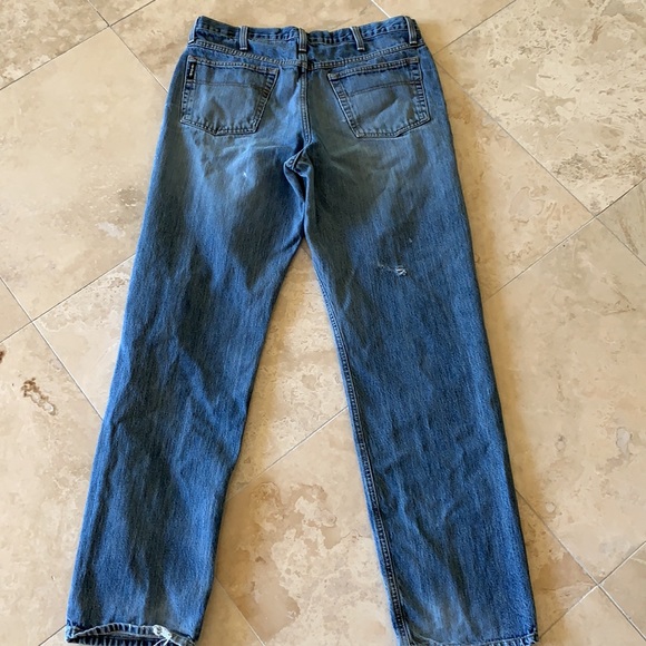 Cinch Grant up Distressed Blue Jeans - Picture 4 of 8